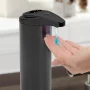 Vog und Arths - Dozator automat de săpun lichid - 220 ml- stand alone, cu baterie - negru mat