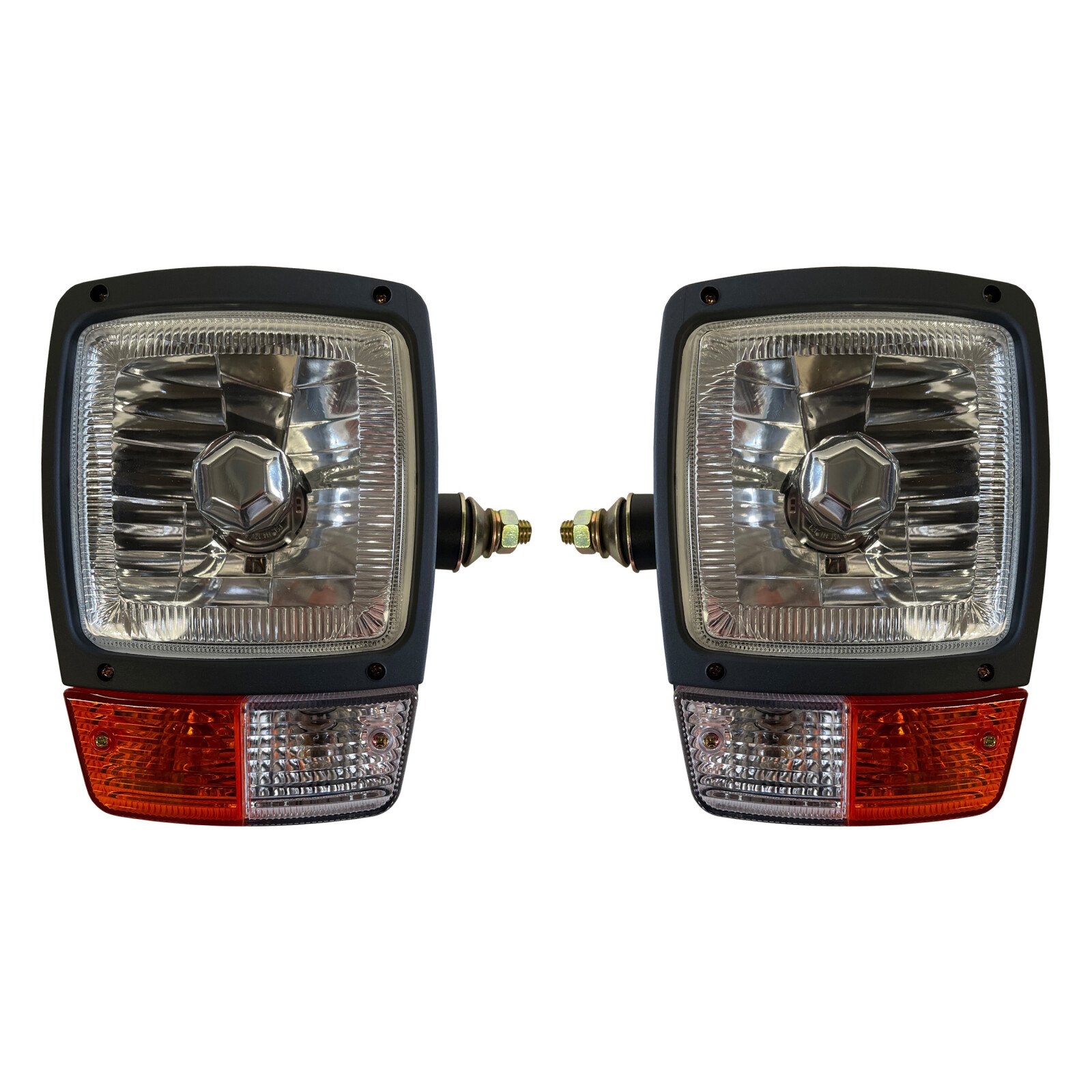 Headlight with turn and position signaling lights, for agricultural machinery, 12V, 2pcs, Left/Right thumb