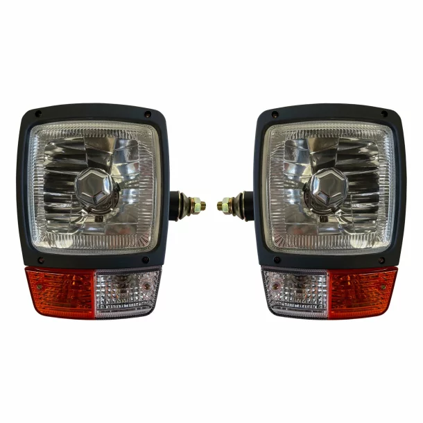 Headlight with turn and position signaling lights, for agricultural machinery, 12V, 2pcs, Left/Right