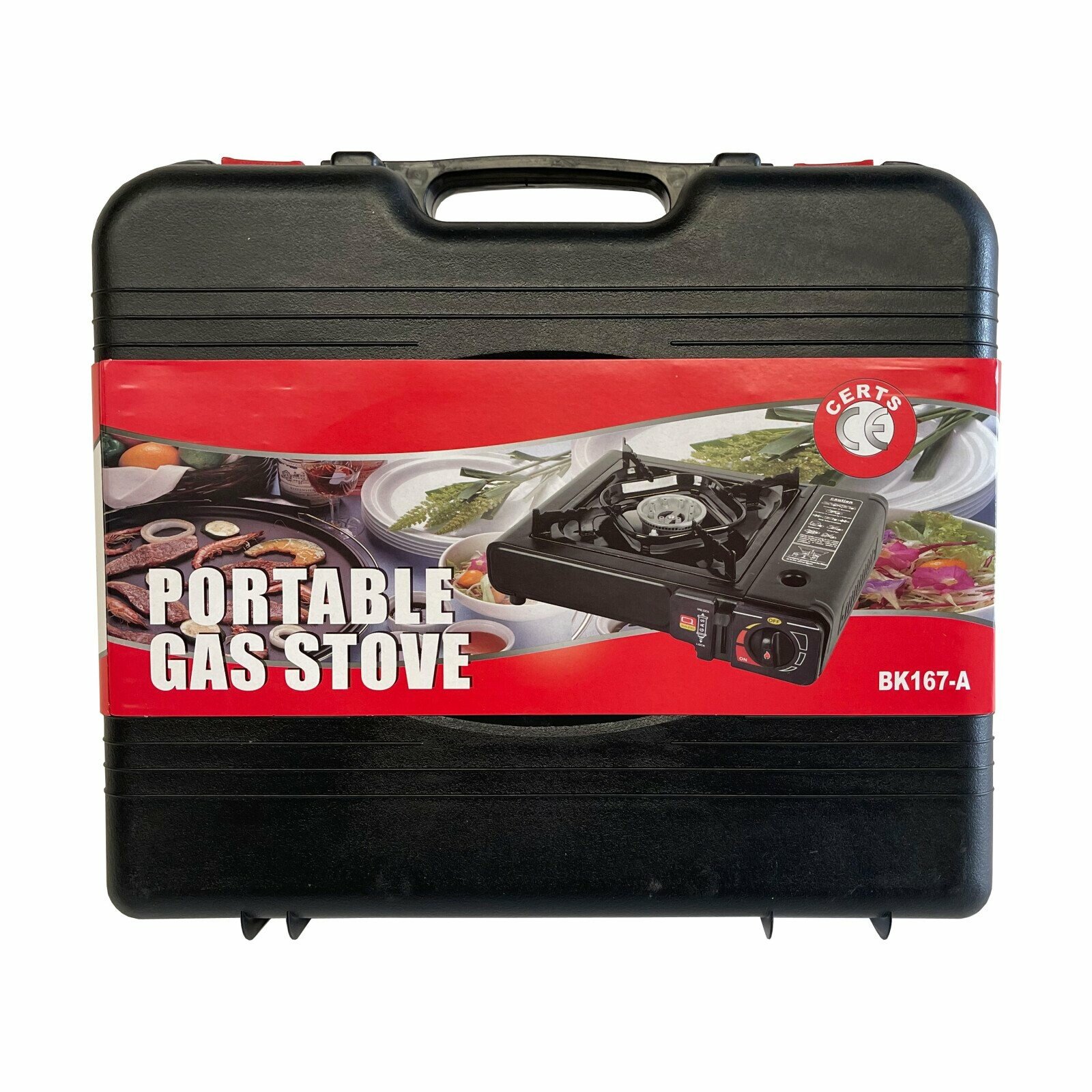 Portable gas stove for camping, butane gas cartridge operation thumb