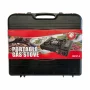 Portable gas stove for camping, butane gas cartridge operation