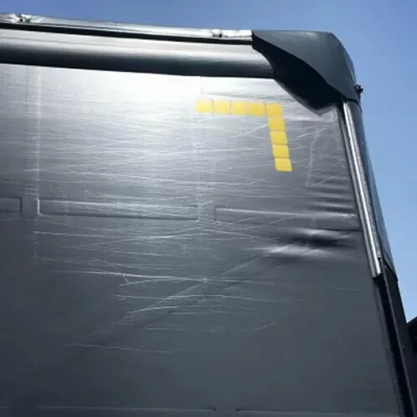 Fényvisszaverő kamion kontúr fólia ponyvához (Tekercs) 1db - Sárga szakaszolt