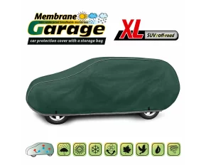 Membrane Garage komplet autótakaró ponyva, teljesen vízálló és légáteresztő - XL - SUV/Off-Road