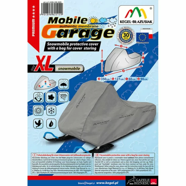Mobile Garage motorosszán ponyva - XL - 350x90x127cm