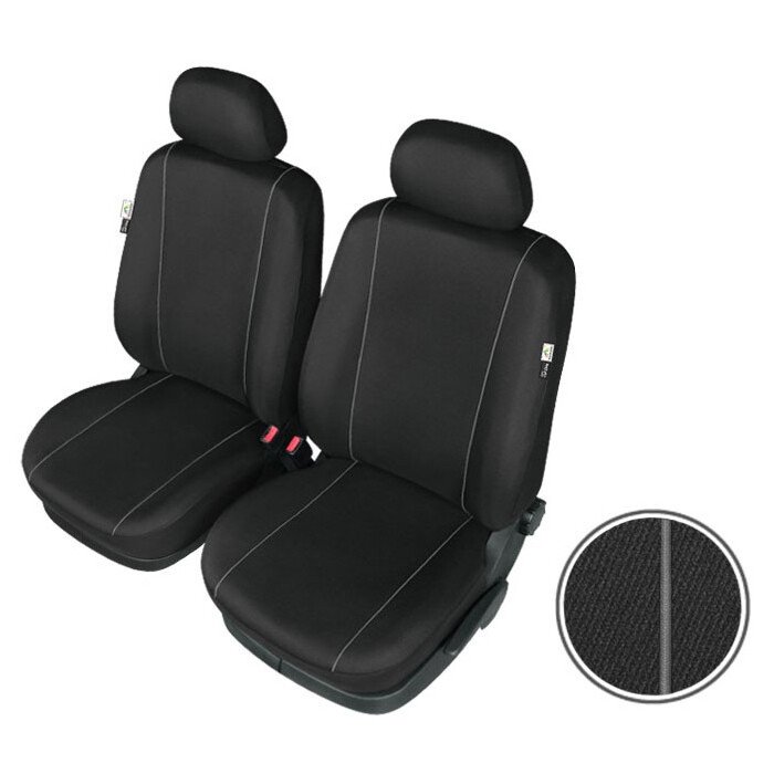 Solid Lux Super Airbag front seat covers 2pcs - Size L thumb