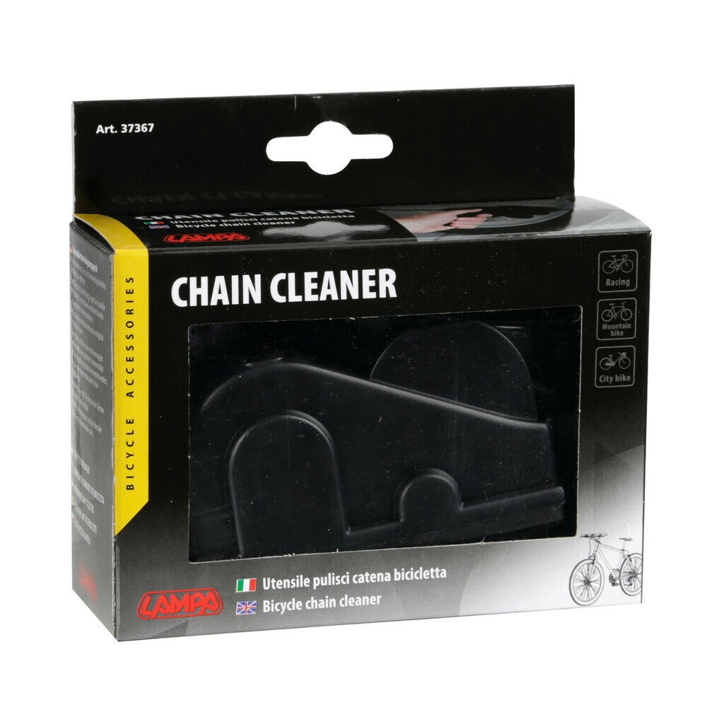 Bicycle chain cleaner thumb