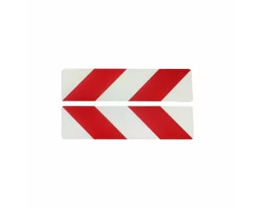 Autocolant reflectorizant dungi 2buc 5x22cm - Rosu/Alb