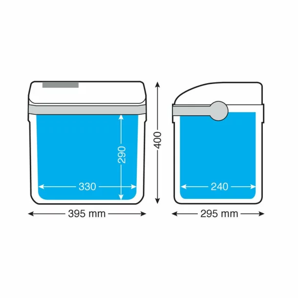 Ezetil, thermoelectric cooler 24 litres - 12V, 230V, (-17°C*)