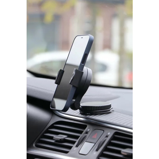 Mobile phone holder with suction cup, width 55-85mm, Carpoint - Black