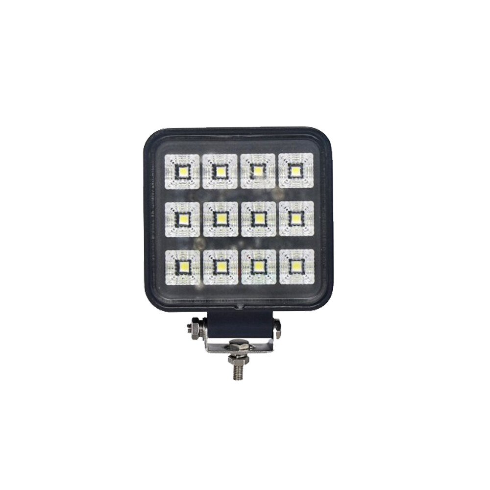 Kamar 12LED work lamp metal square, with switch, 12/24V thumb