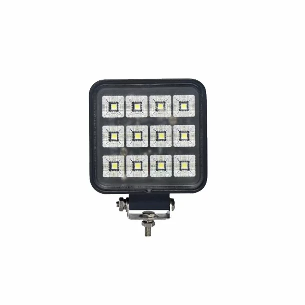 Kamar 12LED-es projektor fémből szögletes, kapcsolóval a hátoldalon, 12/24V