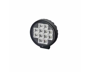 Kamar 12LED work lamp metal round, with switch, 12/24V