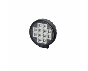 Kamar 12LED-es projektor fémből kerek, kapcsolóval a hátoldalon, 12/24V