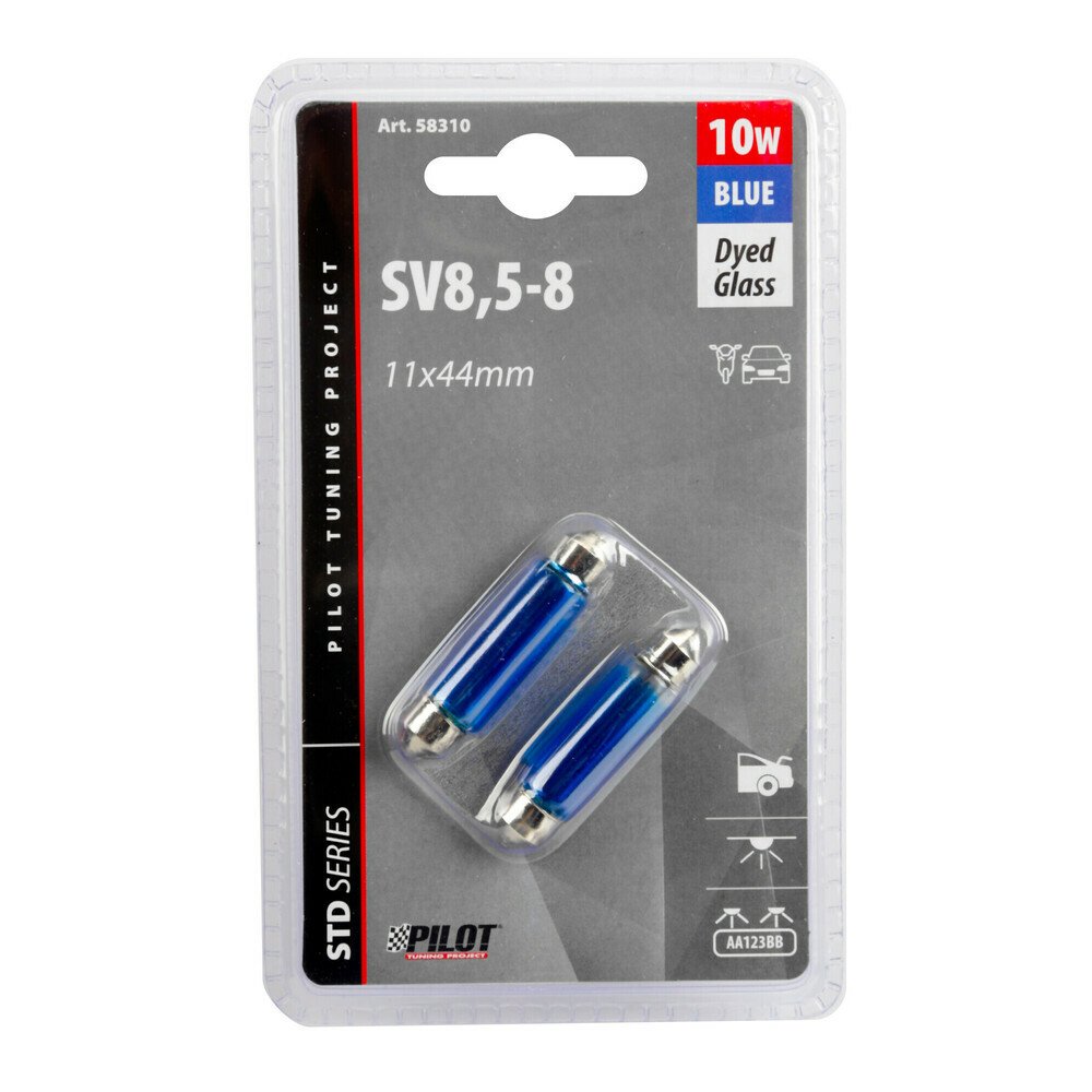 12V-os 10W-os szofita Blu-Xe ízzó SV8,5-8 - 2db thumb