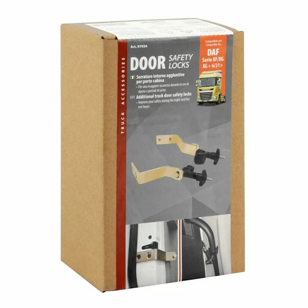 Additional truck door locks - compatible for Daf XF (06/21&gt;) - Daf XG (06/21&gt;) - Daf XG+ (06/21&gt;) - Daf XD (11/22&gt;)
