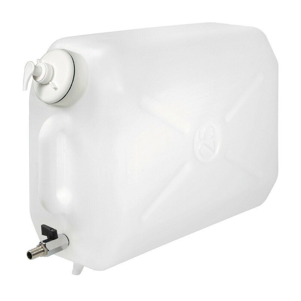 Plastic water jerry can with metal tap and soap-dispenser - 25l thumb