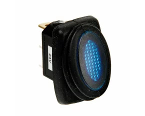 Micro waterproof rocker switch with Led light - 12/24V - Blue