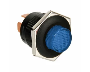 Button switch with Led light - 12/24V - Blue