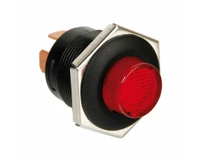 Button switch with Led light - 12/24V - Red