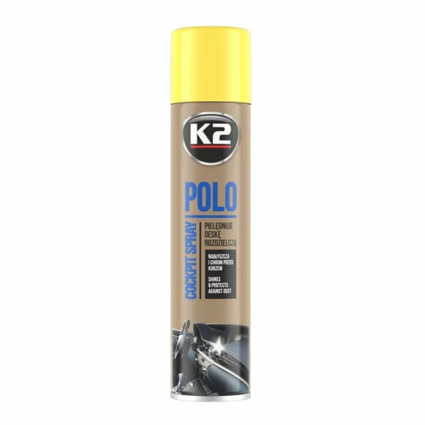 K2 Polo szilikon műszerfal spray 300ml - Citrom