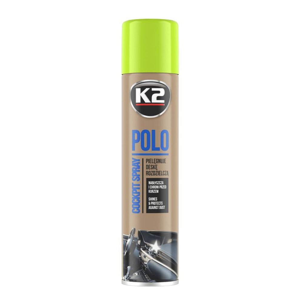 K2 Polo szilikon műszerfal spray 300ml - Zöld alma thumb