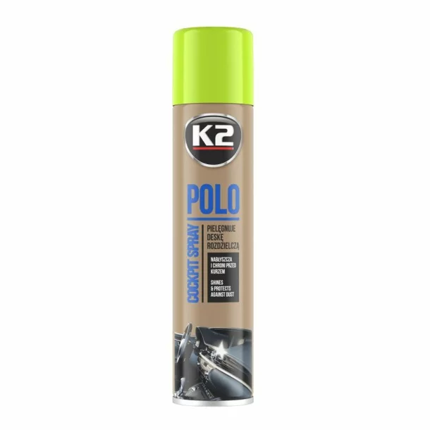 K2 Polo szilikon műszerfal spray 300ml - Zöld alma