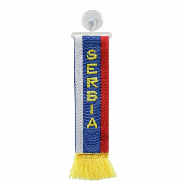 Kis zászló tapadókoronggal - Szerbia
