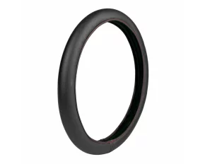 Husa volan elasticizata Skin-Cover, din Skeentex Negru/Rosu - M - Ø 38/40cm