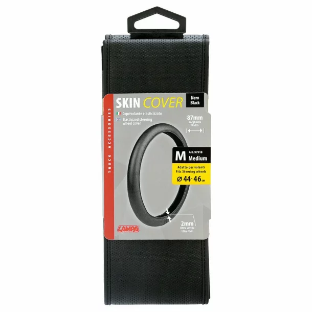 Husa volan camion elasticizata Skin-Cover, din Skeentex Negru - M - Ø 44/46cm