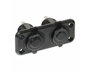 Priza auto incorporabila dubla, montaj interior sau exterior, 12/24V 20A, Ext-2 - Lampa
