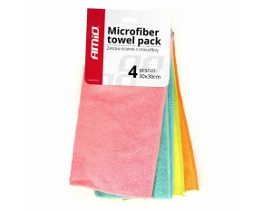 Lavete microfibra pentru curatat 30x30cm 4buc Amio