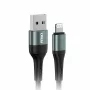Cablu de date si incarcare USB la tip Lightning, 3A, 100cm, FullLINK Amio, Negru