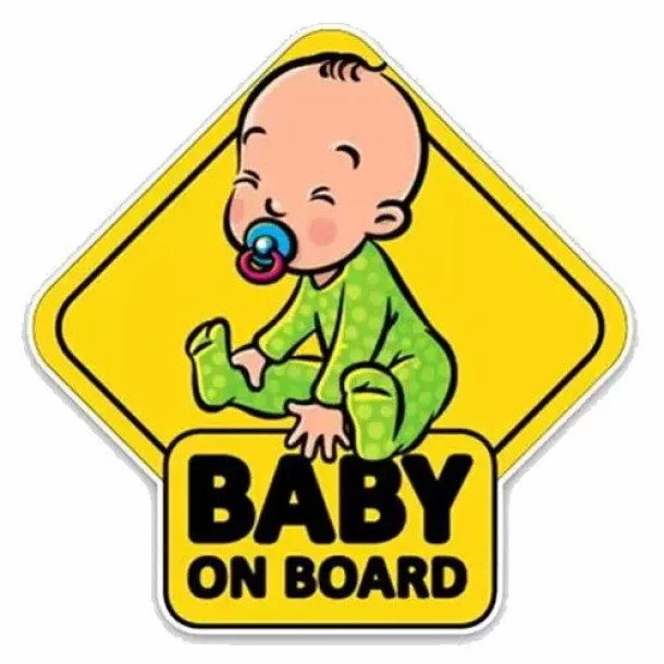 Baby on Board sticker, 15x11cm, Type-1