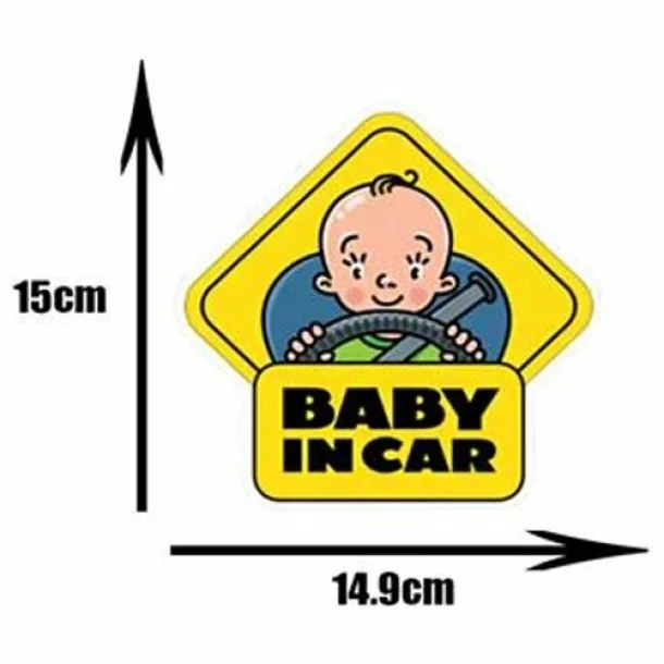 Autocolant Baby on Board, 15x14,9cm, Type-2