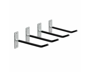 Set of 4 wall-mounted wheel hangers