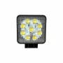 9LED-es projektor fémből szögletes 12/24V