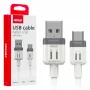 Cablu de date si incarcare USB la tip Type - C, 3A, 100cm, FullLINK Amio, Alb