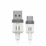 Cablu de date si incarcare USB la tip Type - C, 3A, 100cm, FullLINK Amio, Alb
