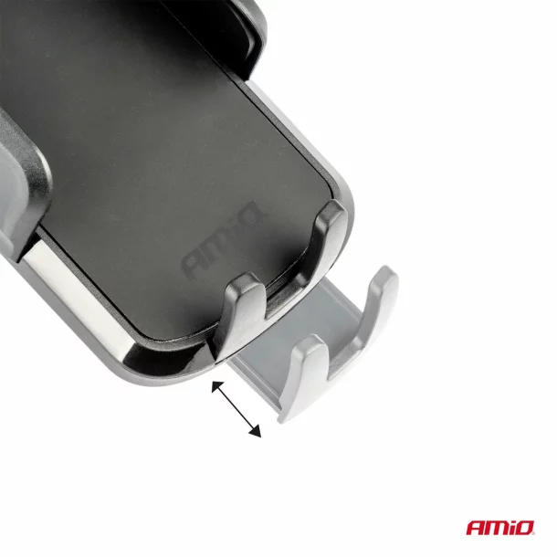 Mobile phone holder 360° rotating, 2 in 1, with fixing on the dashboard or the ventilation grill