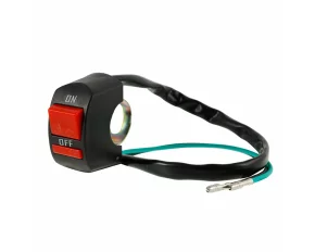 Intrerupator On-Off Carmotion universal, pentru scuter/motocicleta cu prindere pe ghidon - 12V - max 10A