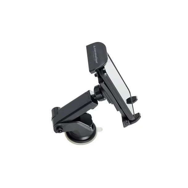 Suport telefon mobil cu ventuza, deschidere 100-200mm, cu ajustare in 6 puncte, Negru