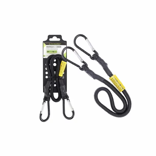 Elastic cord with carabiners, Ø10mm - 60cm