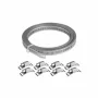 Hose clamp kit, roll 3m, width 8mm, clamps 8pcs