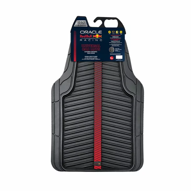 Covorase auto PVC universale Oracle Red Bull Racing, 4buc - Negru/Rosu