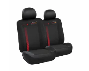 Huse scaun fata Oracle Red Bull Racing, set de 6 piese, Negru/Rosu
