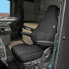 Husa scaun camion dedicata pentru scaun sofer MAN TGX II (dupa 2020>), 1buc, Negru/Gri
