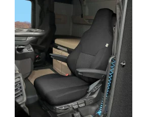 Husa scaun camion dedicata pentru scaun sofer MAN TGX II (dupa 2020&gt;), 1buc, Negru/Gri