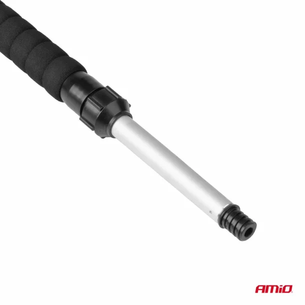 Chenille car wash brush, made of microfiber with telescopic handle and water connection, 67-100cm