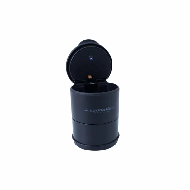 Scrumiera iluminata cu LED, neagra, Carmotion