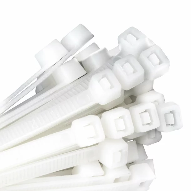 Coliere plastic 100buc 0,25x20cm - Alb